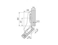 Blum ClipTop M�belschanier 79A9658.T Winkelanschlag 45�