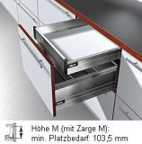 Inner drawer Blum Tandembox 358 M accurate to dimension