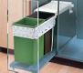 Hailo Tandem Frontauszug 3663-00 Abfalltrennsystem 30er Schrank