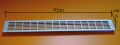 Aluminum anodized silver ventilation grilles