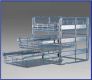 Wesco Quickbasket chrome 3-fold, full extension
