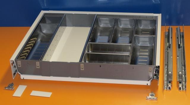 Blum Tandembox Antaro Schublade für 60er Schrankbreite, mit Essbesteckeinsatz von Blum, Orgaline ZSI.60VEI6