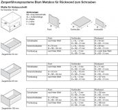 Blum Metabox 320H Teilauszug