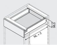 Tandembox antaro assembly set; full extension, height M, blumotion