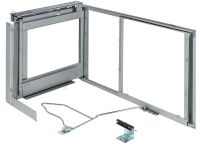 Eckschrankbeschlag Magic Corner, weißaluminium/grau pulverbeschichtet