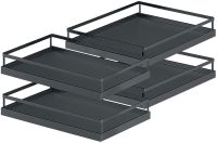 4er-Set Tablare Style zum Einhängen, Boden und Reling anthrazit