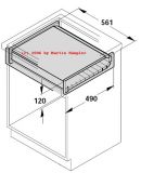 Hailo Einbau-Ausziehtisch Rapid 60cm