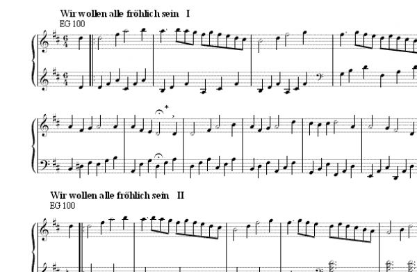 Wir wollen alle fröhlich sein