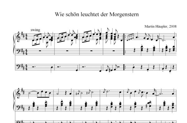 Wie schön leuchtet der Morgenstern : Choralvorspiel für Orgel