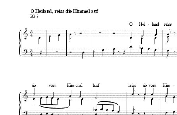 O Heiland, reiss die Himmel auf