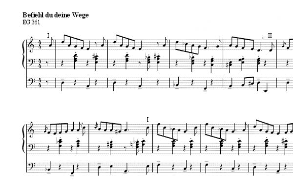 Befiehl du deine Wege - Choralvorspiel für Orgel
