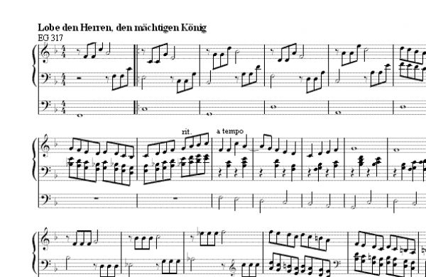 Lobe den Herren, den mächtigen König der Ehren