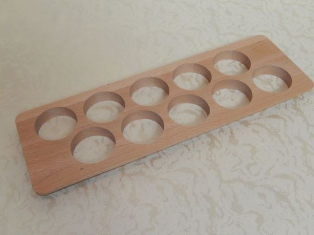 Gewürzdosenhalter Buche - als Zubehör für Besteckeinsatz Kombi