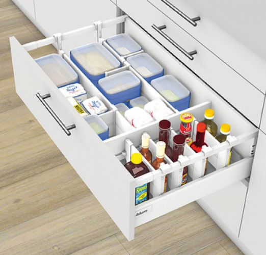 Blum Orga-Line Flaschenwanne Edelstahl, ab 30 cm Schrankbreite