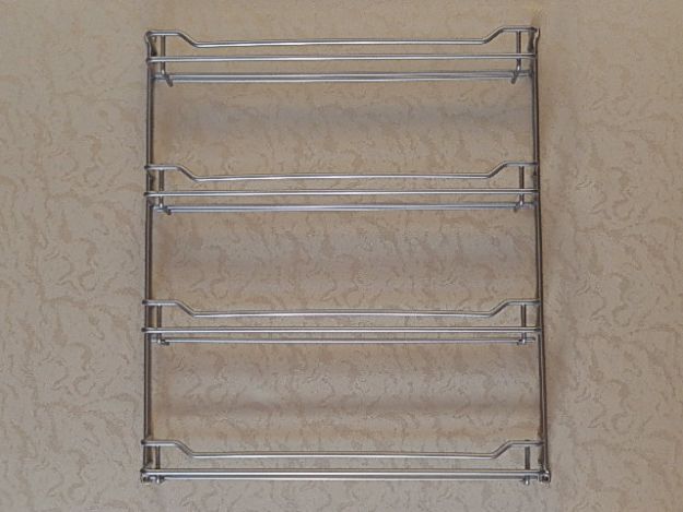 Spice rack metal for wall unit from 45 cm width