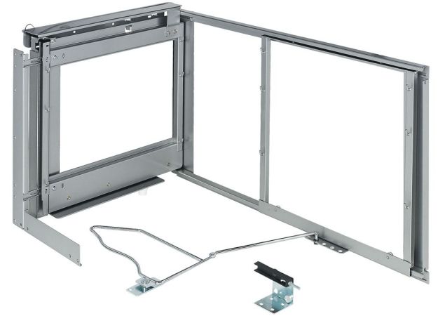 Eckschrankbeschlag Magic Corner, weißaluminium/grau pulverbeschichtet