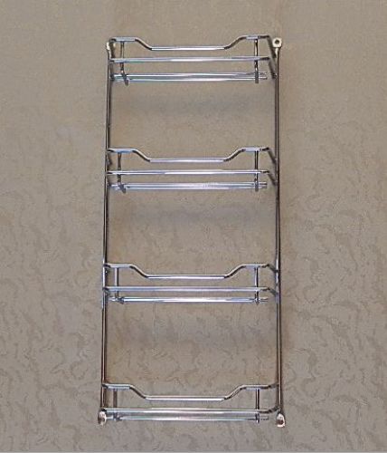 High-quality spice rack, chrome-plated, for wall units from 30 cm wide