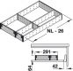 Blum Orga-Line Facheinteilung für Holzlade, ab 40cm Schrankbreite