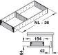 Blum Orga-Line Facheinteilung für Holzlade, ab 30cm Schrankbreite