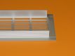 Ventilatierooster geanodiseerd aluminium voor keukenkastjes en meubilair