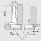 Blum Clip Top Möbelscharnier Eckanschlag 71T3550 or 71B3550