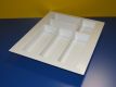 Cuttlery insert for 40 -45 cm cabinet width, plastic white
