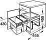 Abfallsammler Hailo Easy Cargo für 50cm Schrankbreite
