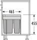 Abfallsammler Hailo Easy Cargo für 50cm Schrankbreite