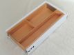 Wooden divider in beech for drawer, adjustable in width