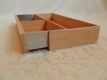 Wooden divider in beech for drawer, adjustable in width