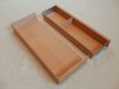 Wooden divider in beech for drawer, adjustable in width