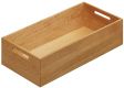 Wooden insert, rectangular wooden box, to remove for drawer or cupboard, light oak or black ash