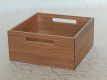Box, Einsatz aus Echtholz, quadratisch, zum Herausnehmen für Schublade oder Schrank