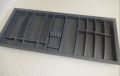 Cuttlery insert for 120 cm cabinet width, plastic slate-gray