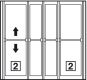 Cutlery tray plastic, translucent white - injection moulding technique - for cupboards 60 cm wid