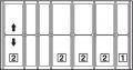 Cutlery tray plastic, translucent white, injection moulding technique - for cabinets with 100 cm