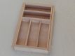 Cutlery tray beech, 7 compartments, adjustable for 40 - 60 cm cabinet width