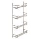High-quality spice rack, chrome-plated, for wall units from 30 cm wide