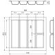 Multi-purpose plastic insert for 60 cm cabinet width